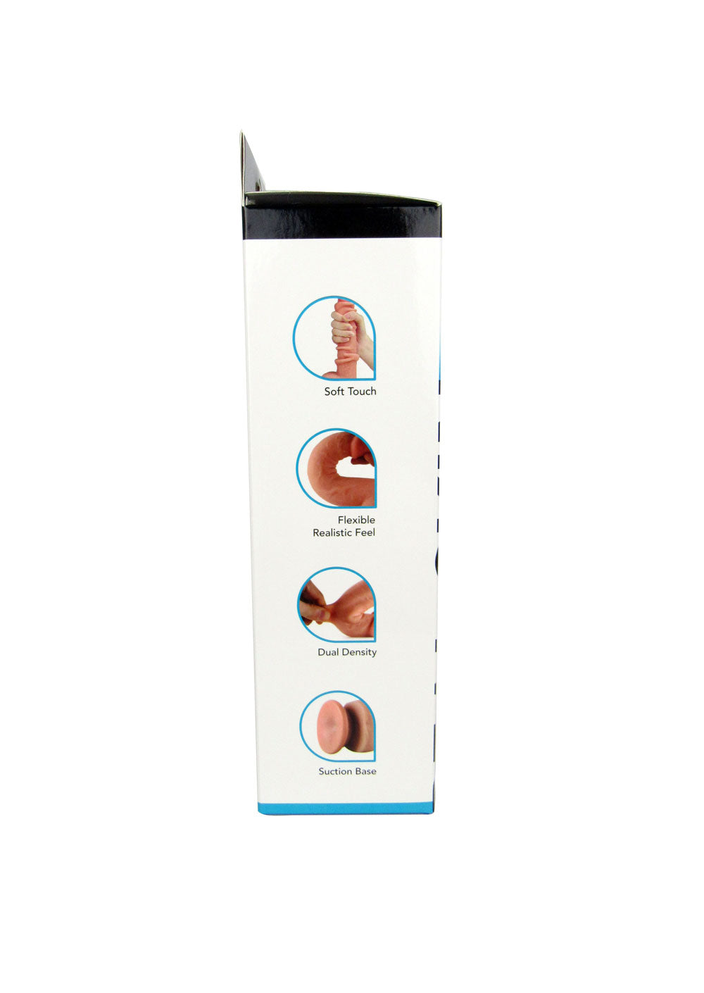 Get Lucky 9 Inch Real Skin Bendable Dildo with Soft Outer Layer > Dildos > Large Dildos
