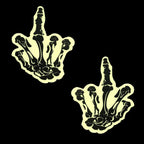 Glow In The Dark Skeleton Hand Nipple Cover Pasties Set Default Title > Clothes > Pasties