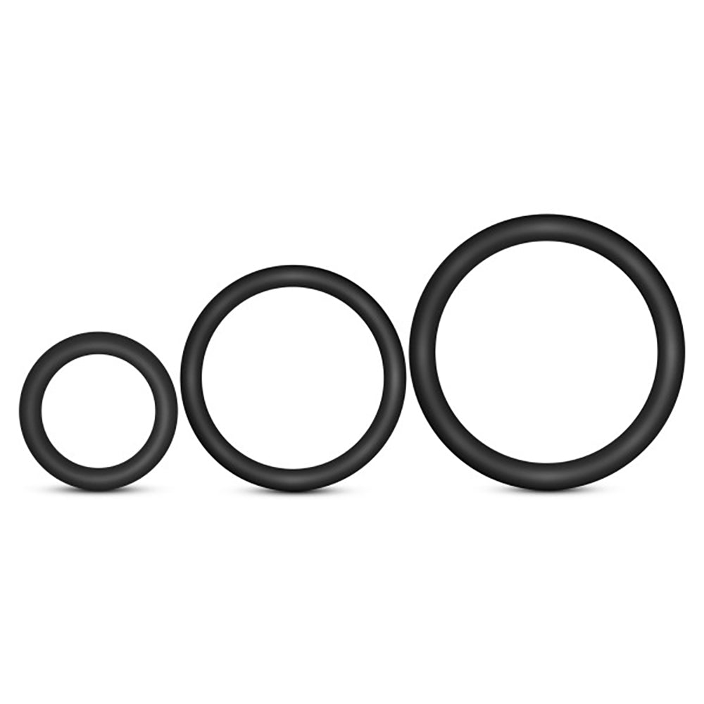 Performance VS4 Pure Premium (Black) – Silicone Cock Rings Set Default Title COCK RING Set