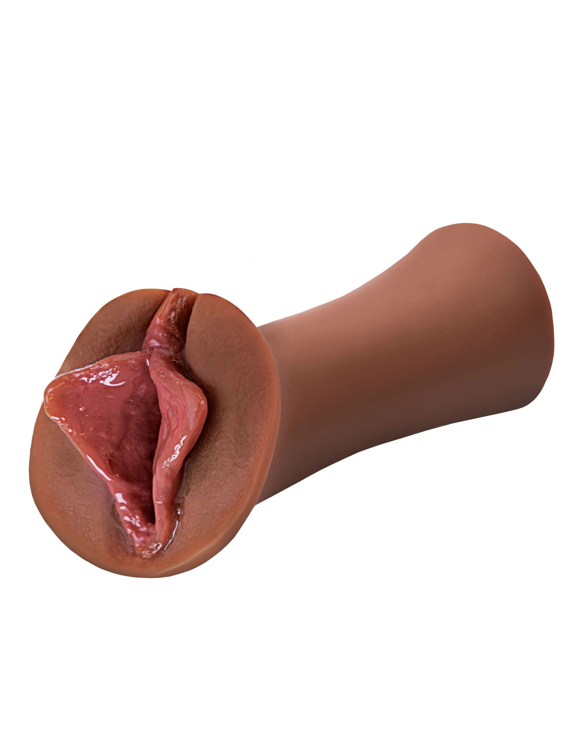 Extreme Wet Pussies Luscious Lips (Brown) – Self-Lubricating Stroker Masturbation Aids for Males