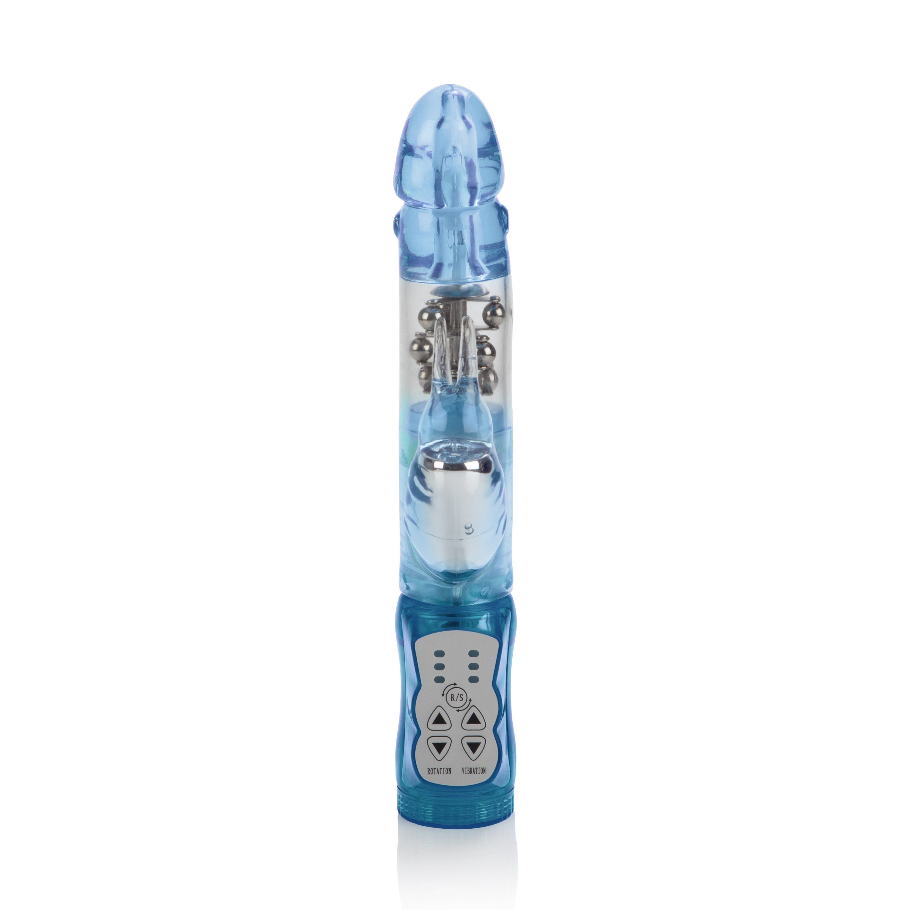 Waterproof Jack Rabbit Floating Beads - Blue VIBRATORS-RABBIT