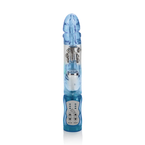 Waterproof Jack Rabbit Floating Beads - Blue VIBRATORS-RABBIT