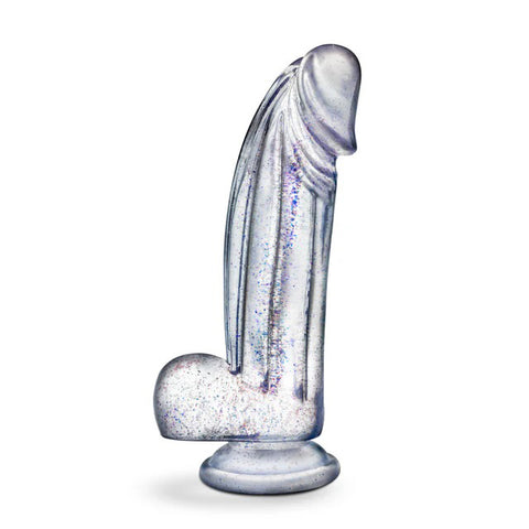 Naturally Yours Bling Clear Dildo With Sparkling Design 7.5 Inch DONGS