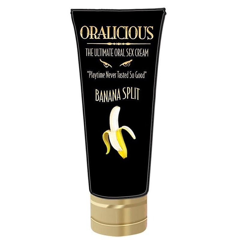 Oralicious Banana Split – Flavored Oral Sex Cream 2 Fl Oz > Lube > Oral Gels & Sprays