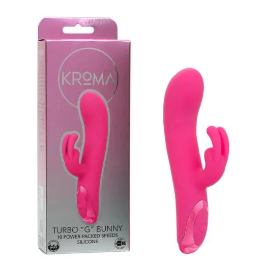 Kroma Turbo G Bunny – Petite Dual Stimulation Vibrator Pink > Vibrators > Ladies > Rabbit