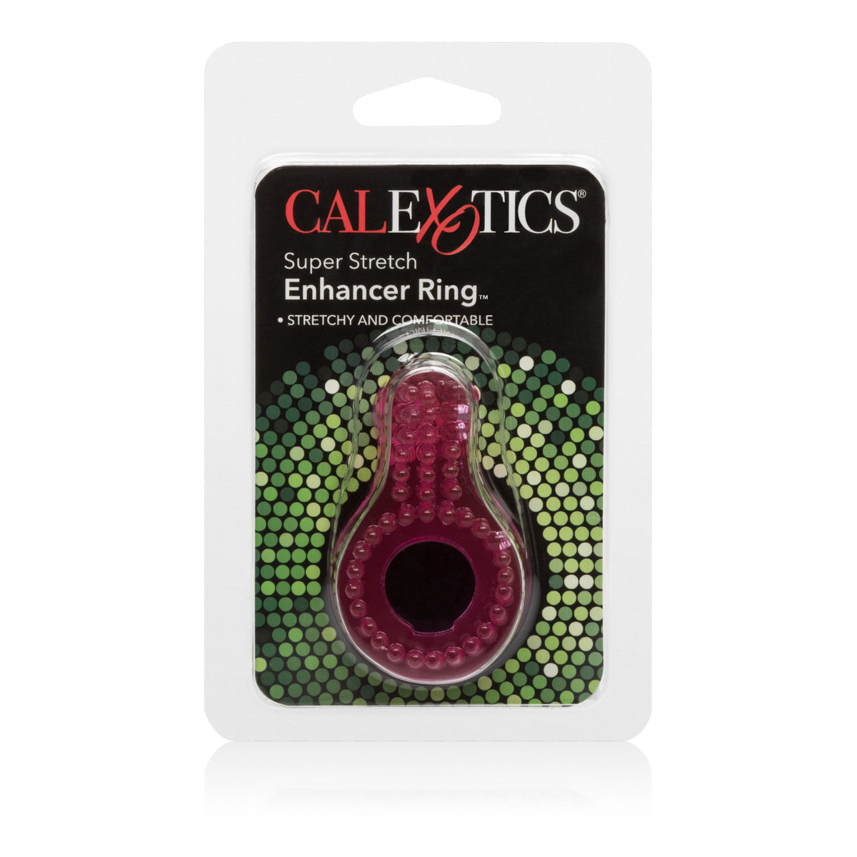 Super Stretch Pink Enhancer Ring With Tickler for Adults Pink COCK RINGS