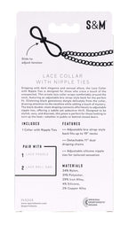 Lace Collar Choker with Adjustable Nipple Ties > Clothes > Body Jewellery (Non Piercing)