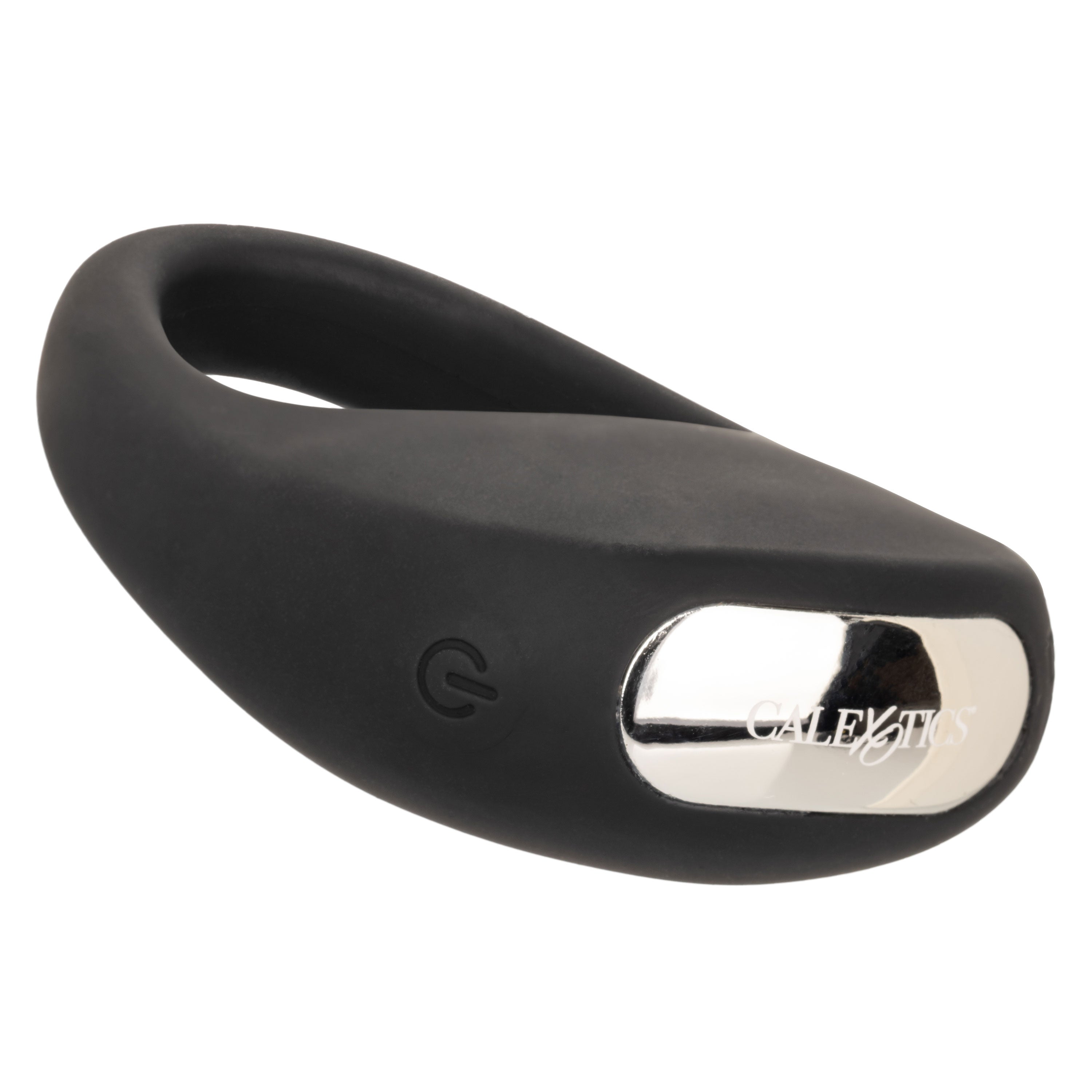 CalExotics Silicone Rechargeable Pleasure Ring Black with 12 Intense Vibration Functions Waterproof Cock Rings Vibrating