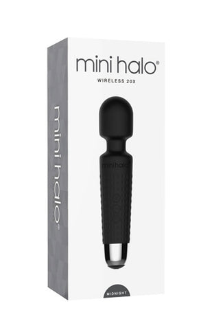 Shibari Mini Halo Wireless 20X Black Compact Wand Electric Massager