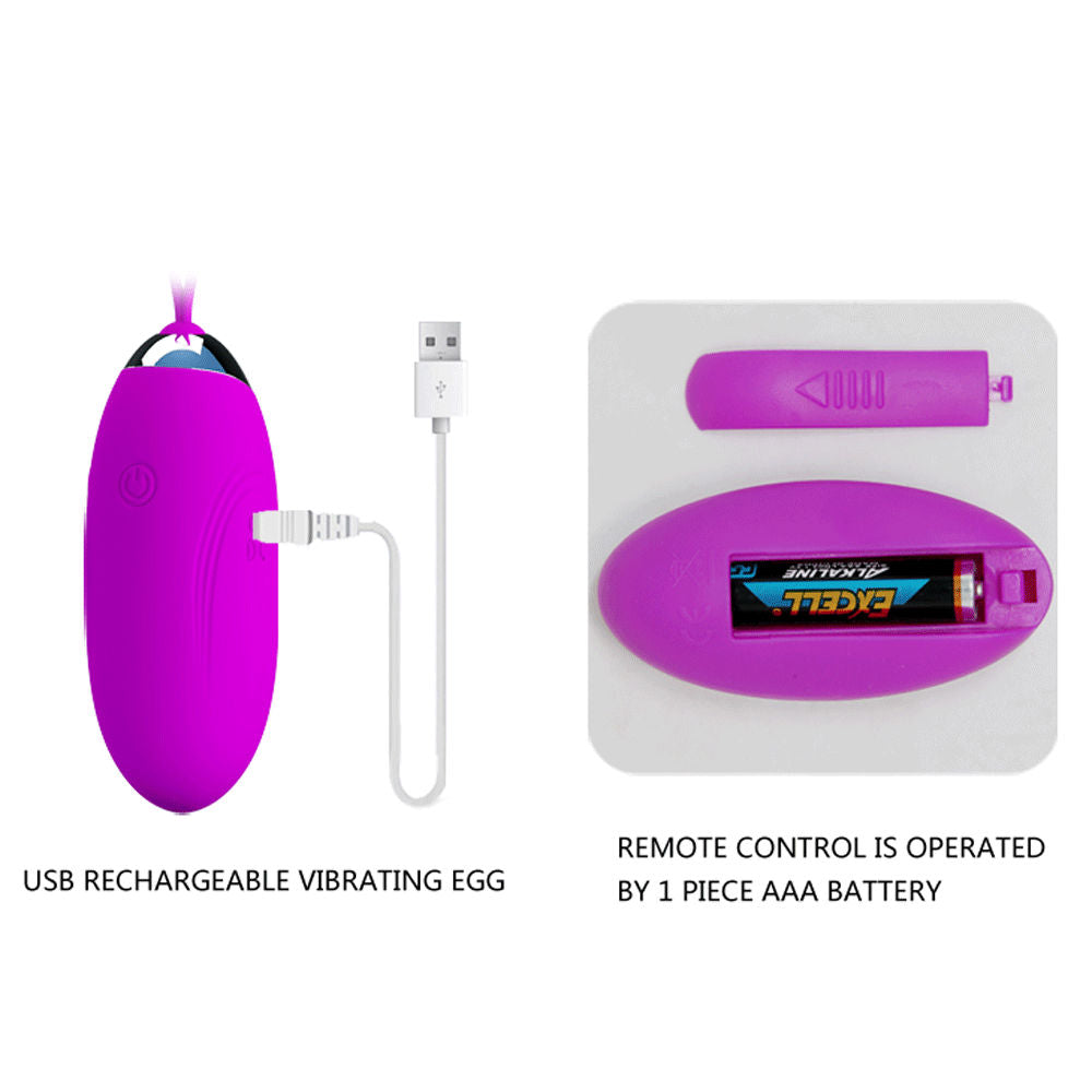 Pretty Love Jenny Multi-Speed Wireless Egg Vibrator for Couples BULLETS