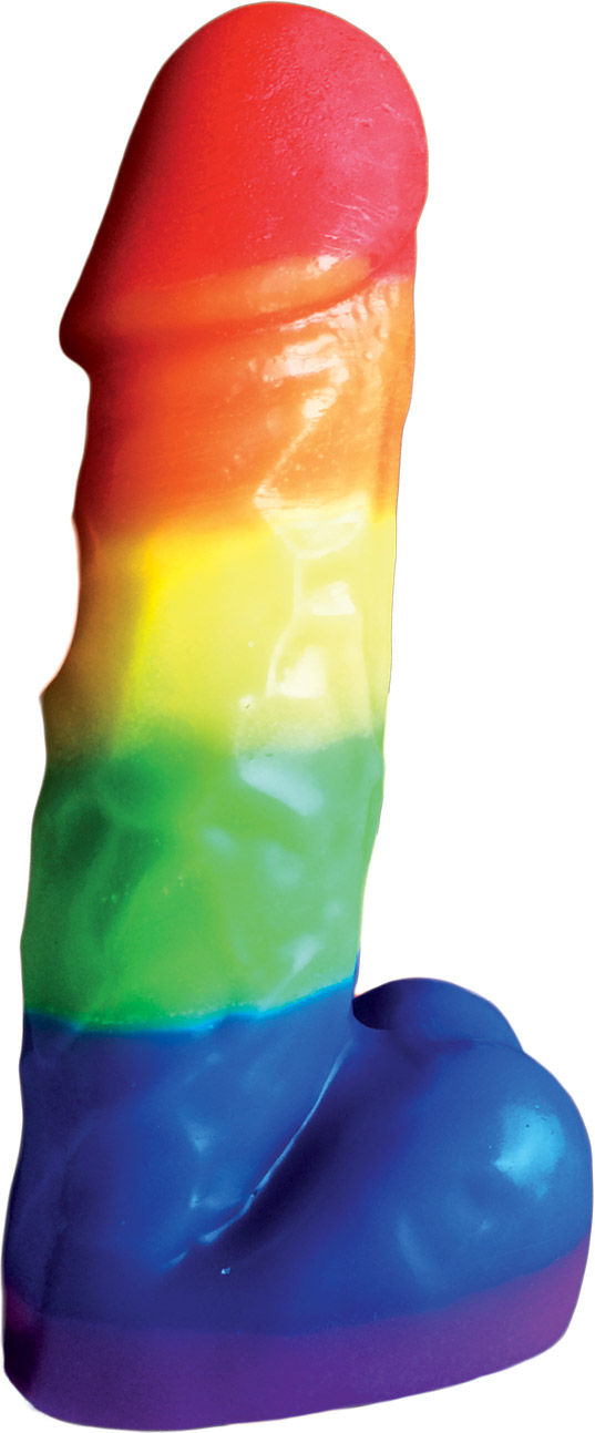 Rainbow Pecker Party Candle 7 Inch Adult Intimacy Fun Decor Rainbow Novelty Candles