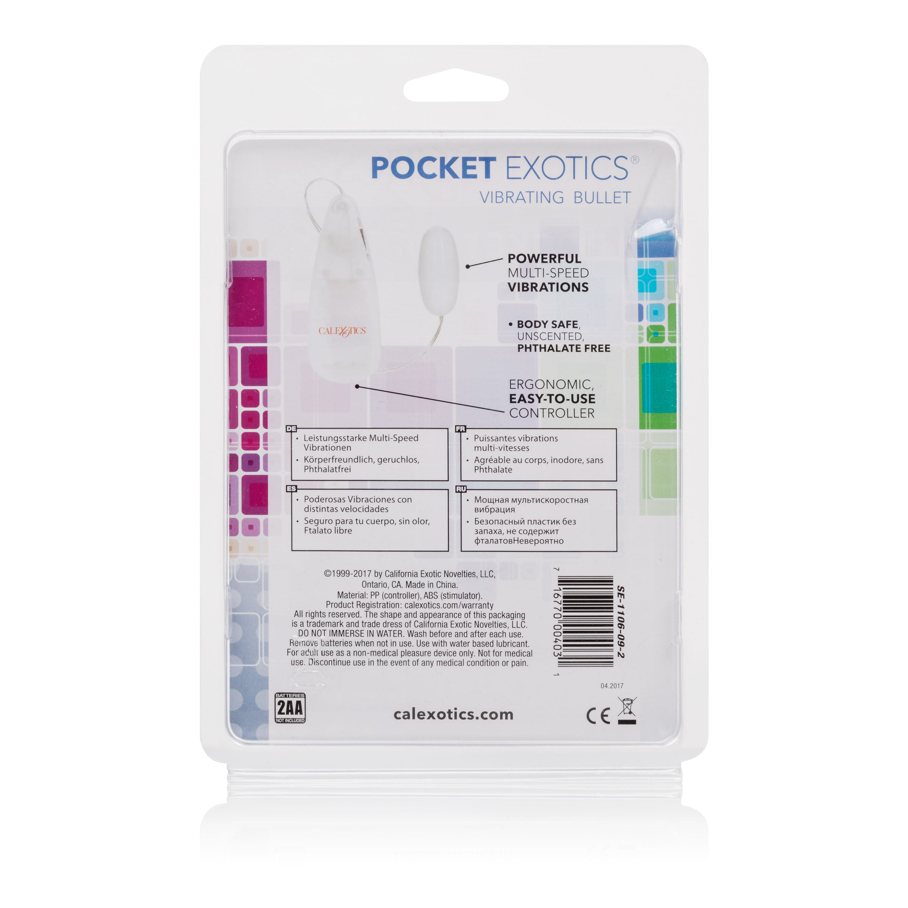 CalExotics Pocket Exotic Vibrating Ivory Bullet Vibrator BULLETS