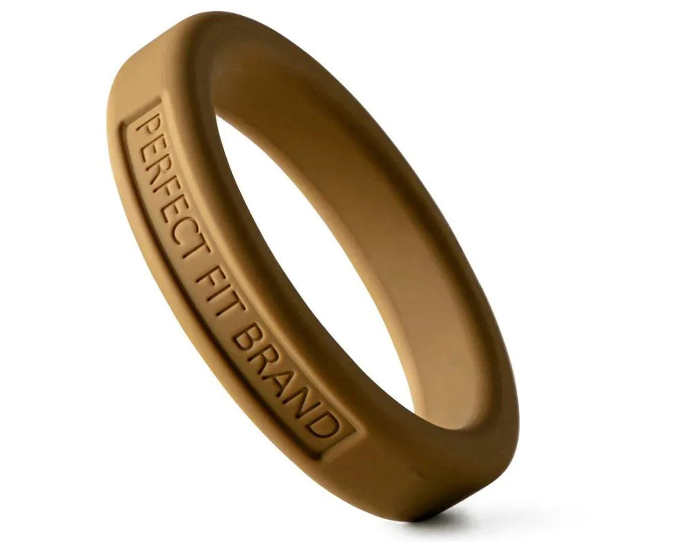 Perfect Fit Classic Silicone 44mm Medium Stretch Penis Ring Gold > Cock Ring > Single