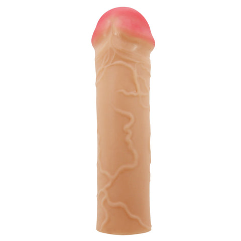 Nile Extended Penis Sleeve Light Extra Inch Realistic Feel Beige SLEEVES