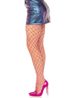 Leg Avenue Magenta Spandex Diamond Net Tights One Size > Clothes > Hosiery > Pantyhose & Tights