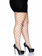 Leg Avenue Plus Size Fence Net Pantyhose Hosiery Black > Clothes > Hosiery > Pantyhose & Tights