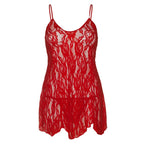 Leg Avenue Rose Lace Flair Chemise (Red) – Lingerie > Clothes > Dresses and Chemises