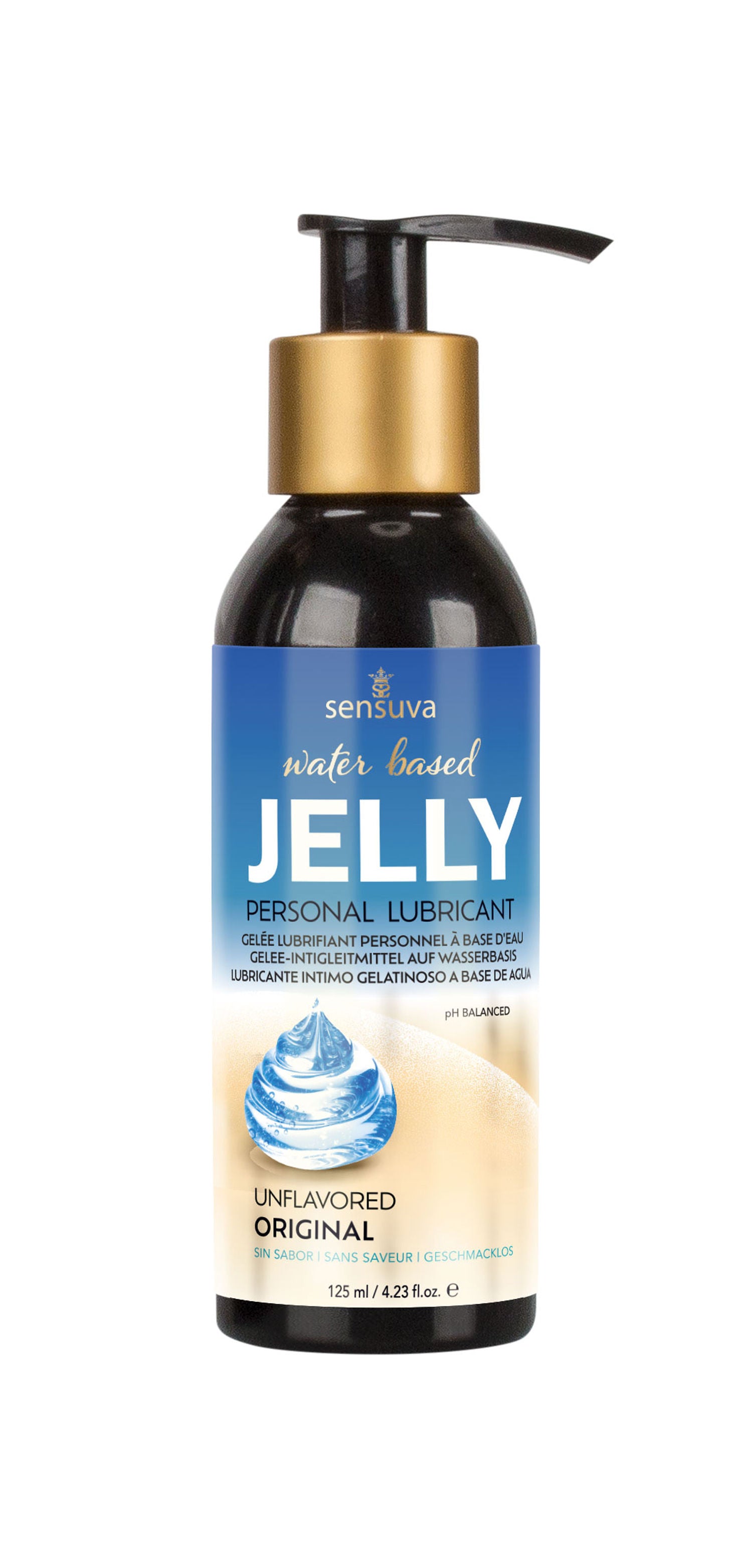Sensuva Jelly Water-Based Personal Lubricant 125ml Bottle Default Title Water Based Lube