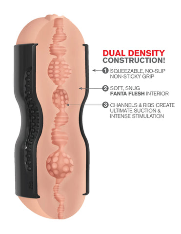 Pipedream Extreme Tight Grip (Fanta Flesh) – Dual-Density Masturbator > Sex Toys For Men > Masturbators > Manual