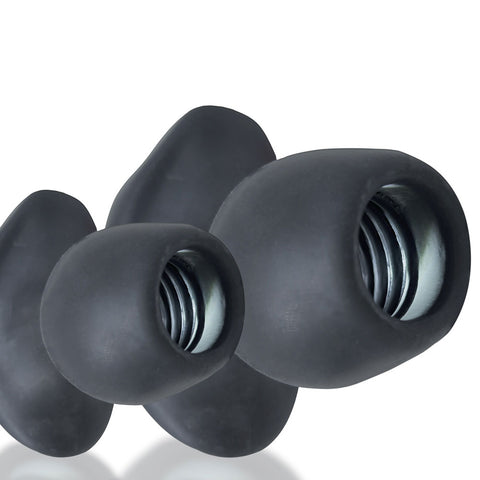 Morph Hole Large Black Ice Anal Plug Sex Toy by Oxballs Butt Plugs - Hollow