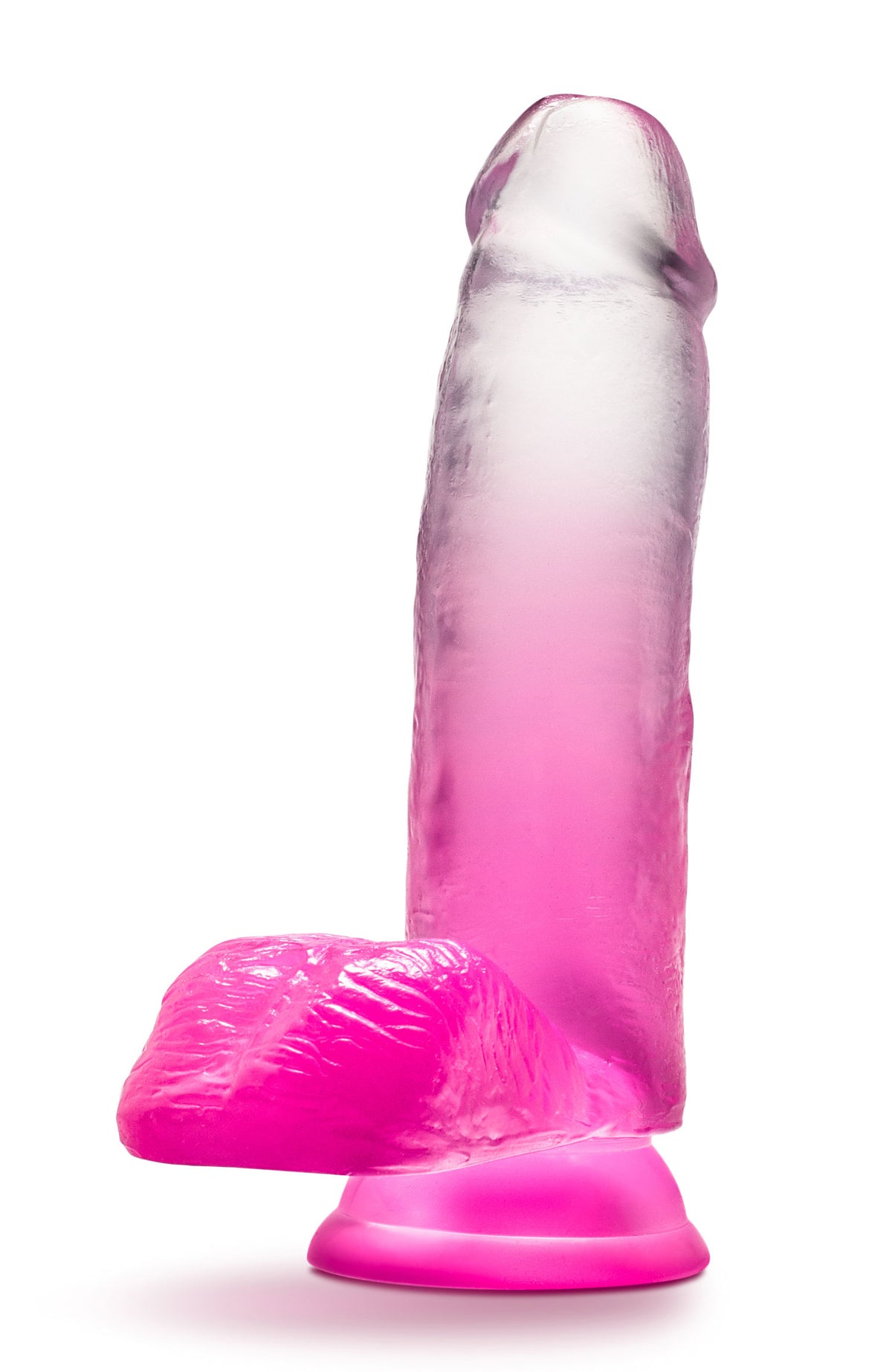 B Yours Sugar Magnolia 7in Dildo Fuchsia with Suction Base > Dildos > Realistic Dildos