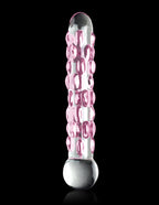Icicles No. 7 (Clear/Pink) – Luxury Hand-Blown Glass Massager