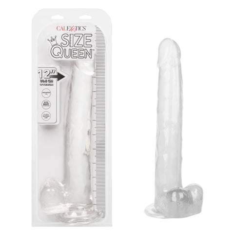 Size Queen 12 Inch Realistic Dildo Clear Large Thick Dong Dongs Big
