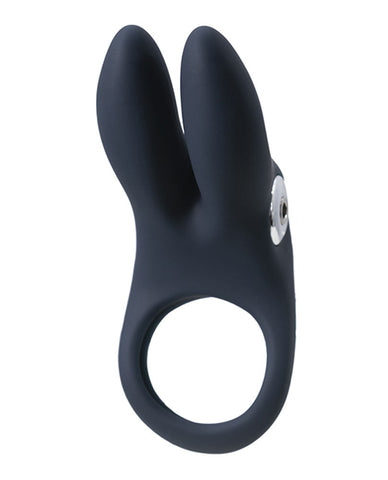 VeDO Sexy Bunny Rechargeable Vibrating Cock Ring Black Pearl Cock Rings Vibrating