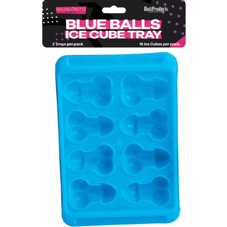 Blue Balls Penis Shaped Ice Cube Tray for Adult Parties Bachelor & Bachelorette Items