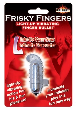 Light Up Frisky Finger Wireless Finger Vibrator for Intimate Play Suction Stimulator