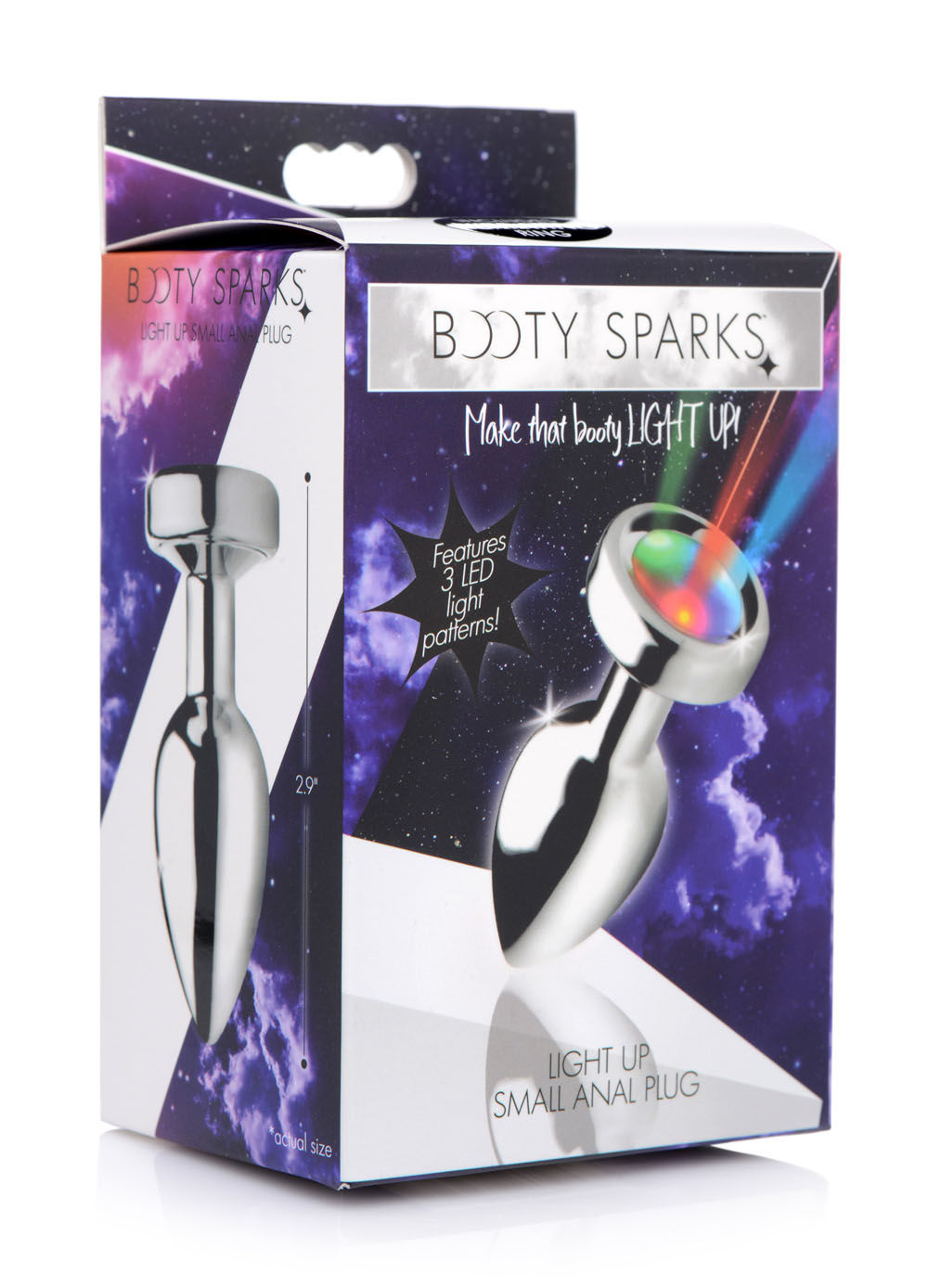 Light Up Small Anal Plug with 3 LED Light Patterns for Adults Butt Plugs