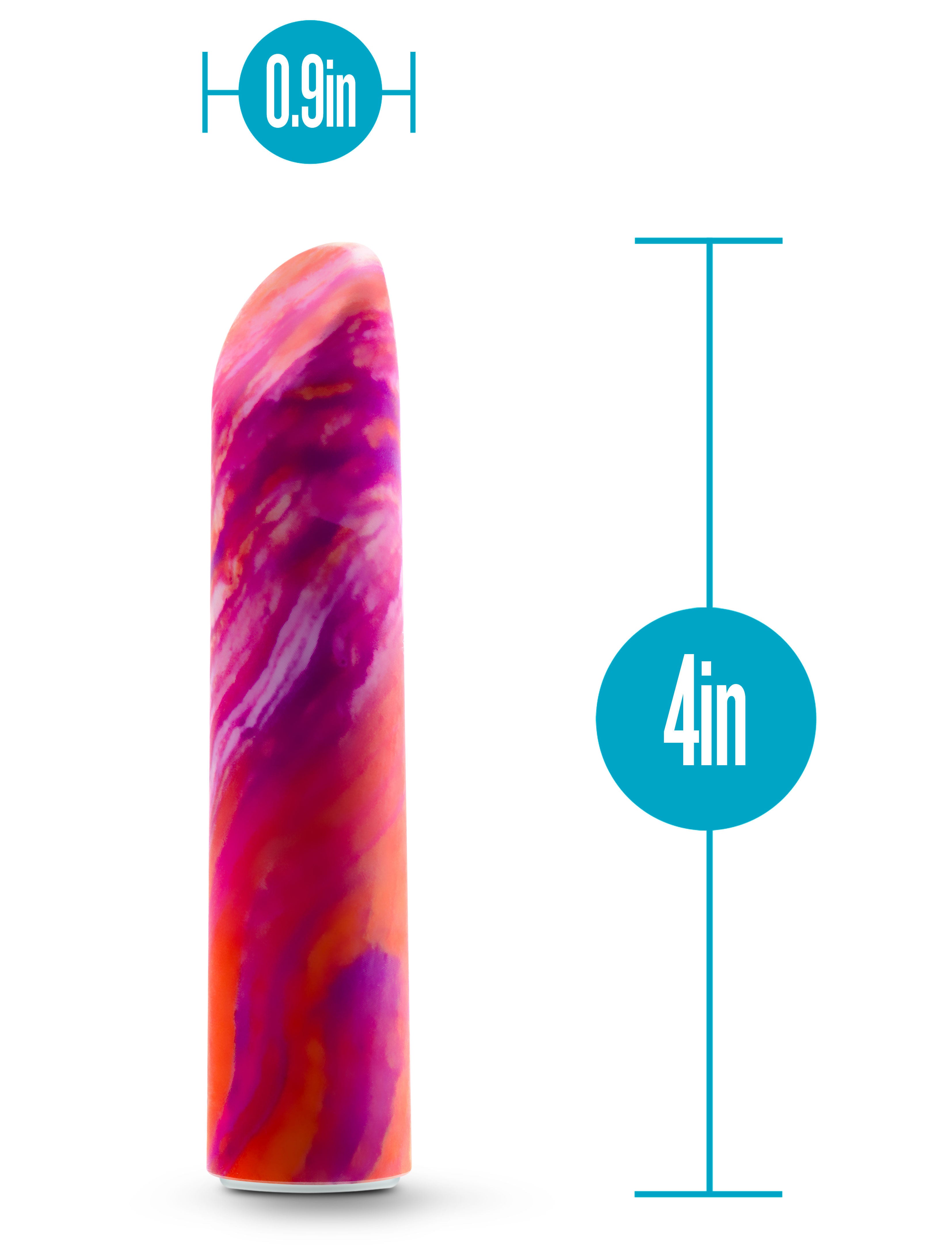 Limited Addiction Fiery Power Vibe Coral Mini Vibrator with Rumble Tech Secondary image