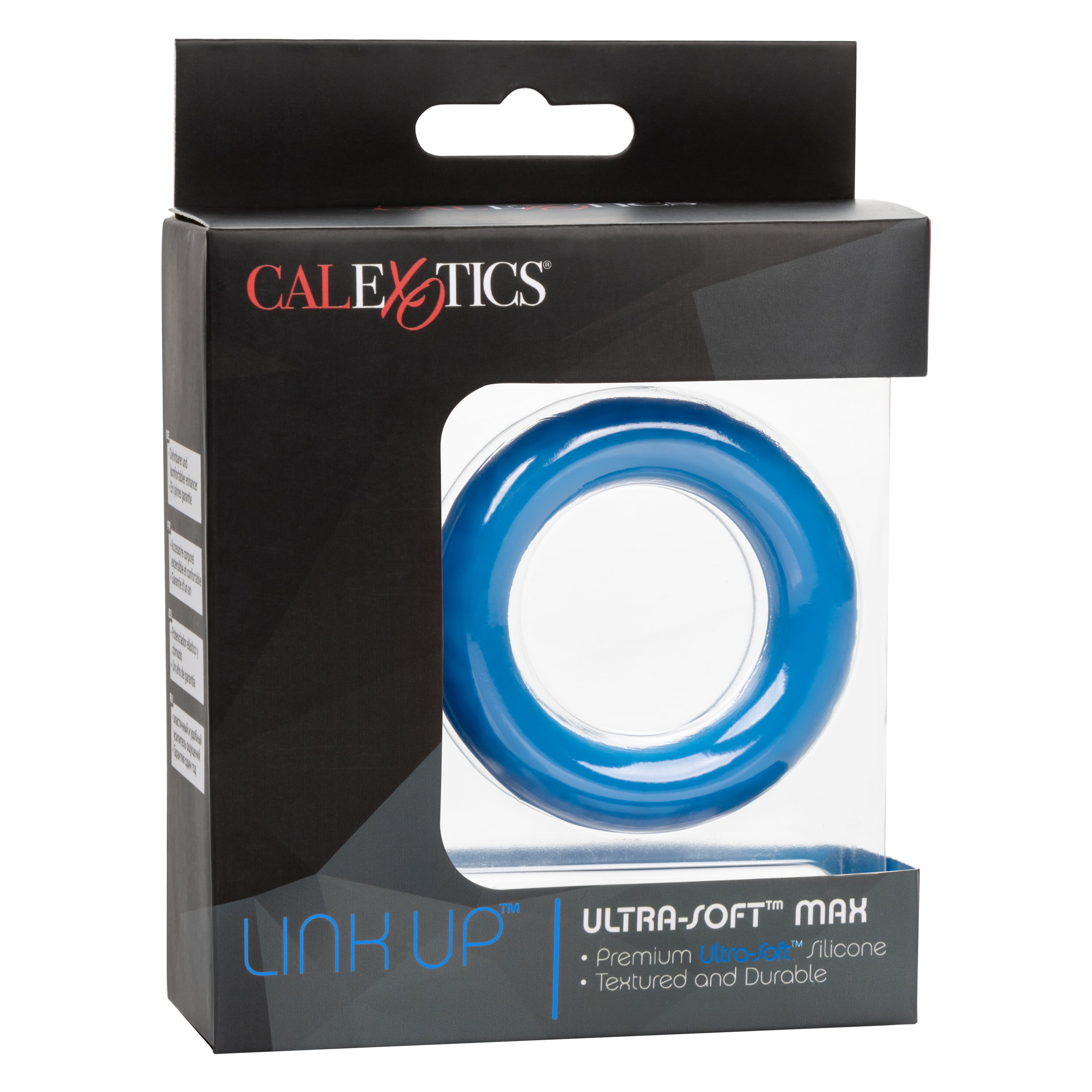 Link Up Ultra-Soft Max Neon Blue Silicone Enhancer Ring