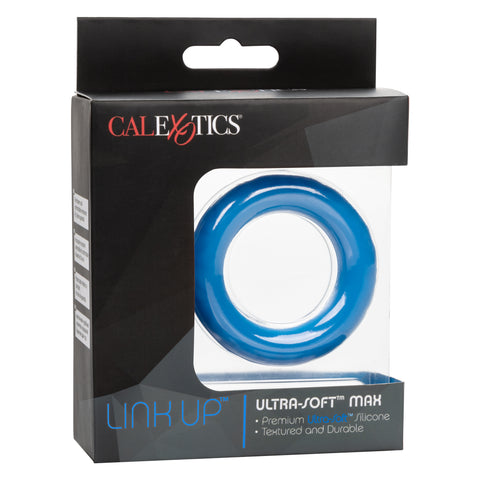 Link Up Ultra-Soft Max Neon Blue Silicone Enhancer Ring