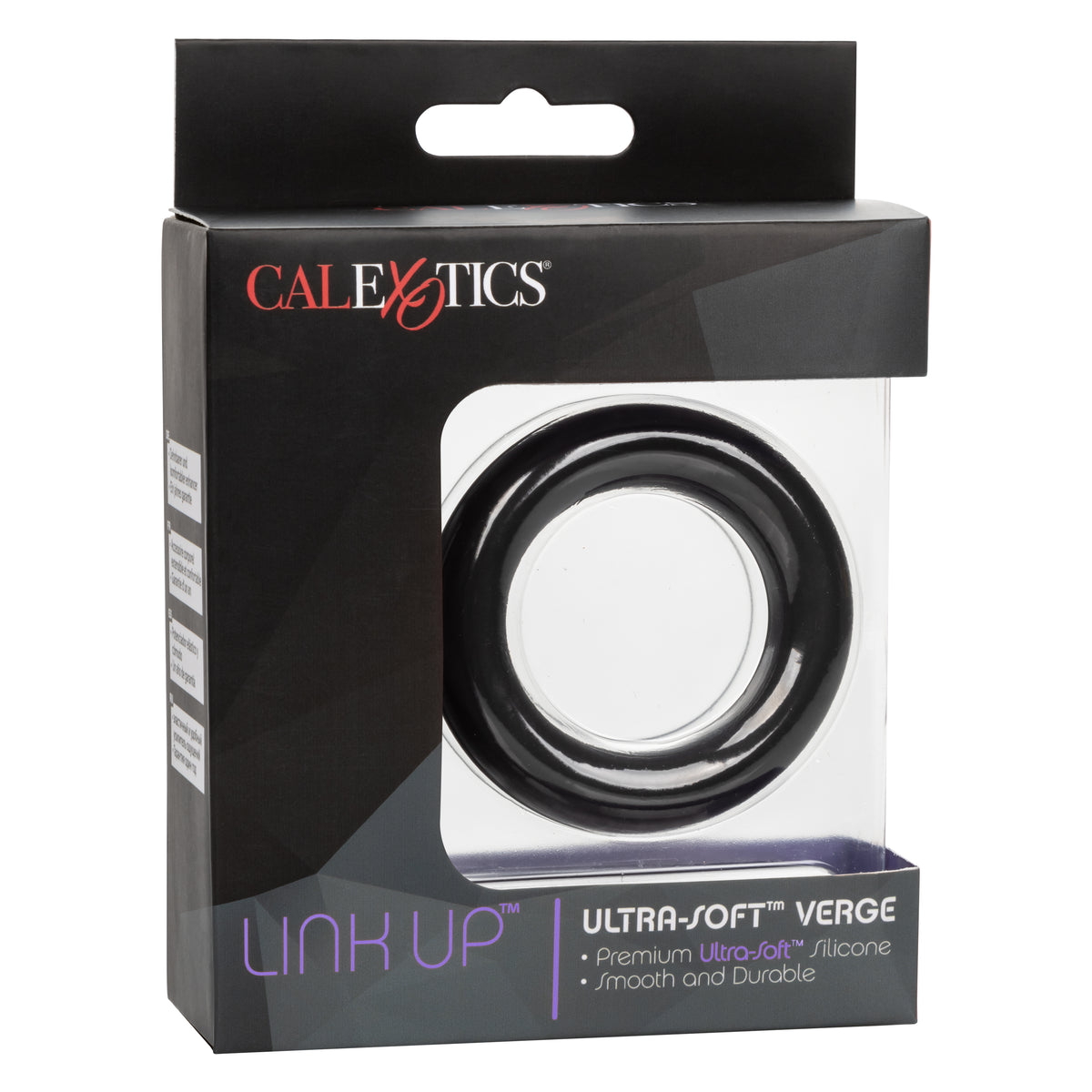 Link Up Ultra-Soft Verge Black Premium Silicone Stretchy Enhancer Ring > Cock Ring > Single
