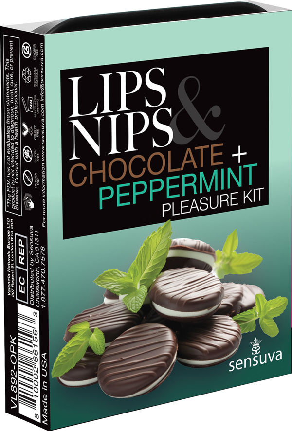 Lips and Nips Chocolate Peppermint Pleasure Kit for Adults Perfume Spray