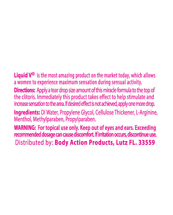 Liquid V Female Stimulating Gel for Women 1/3 Oz Bulk Sale Enhancers Female