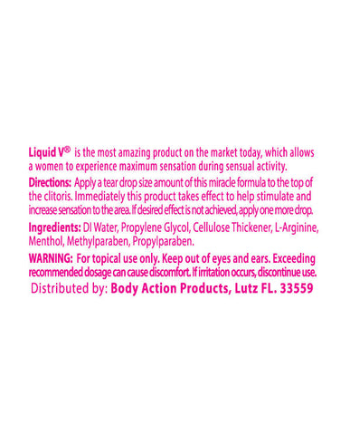 Liquid V Female Stimulating Gel for Women 1/3 Oz Bulk Sale Enhancers Female