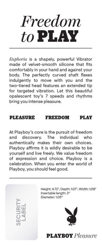Playboy Pleasure Euphoria Opal 12 cm USB Rechargeable Mini Vibrator Purple Vibrators