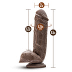 Mr Magic 9 Inch Realistic Chocolate Dildo – Thick Textured Adult Toy > Dildos > Large Dildos