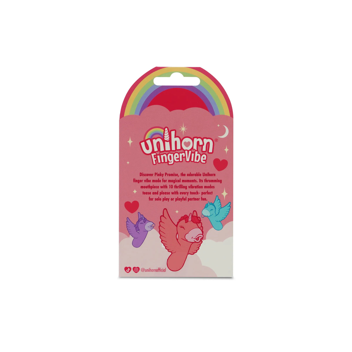 Unihorn Pinky Promise – Wearable Finger Vibrator 10 Vibration Settings Pink > Vibrators > Finger Vibrators
