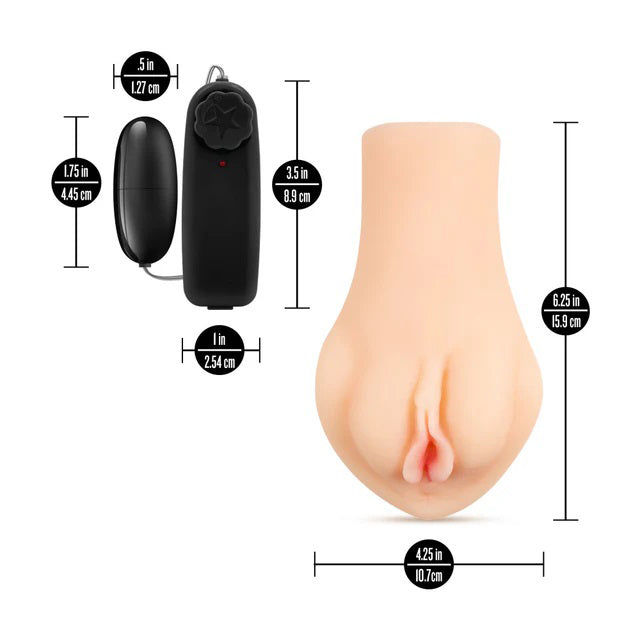 Enlust Melanie (Beige) – Ribbed Realistic Sleeve > Sex Toys For Men > Masturbators > Vibrating