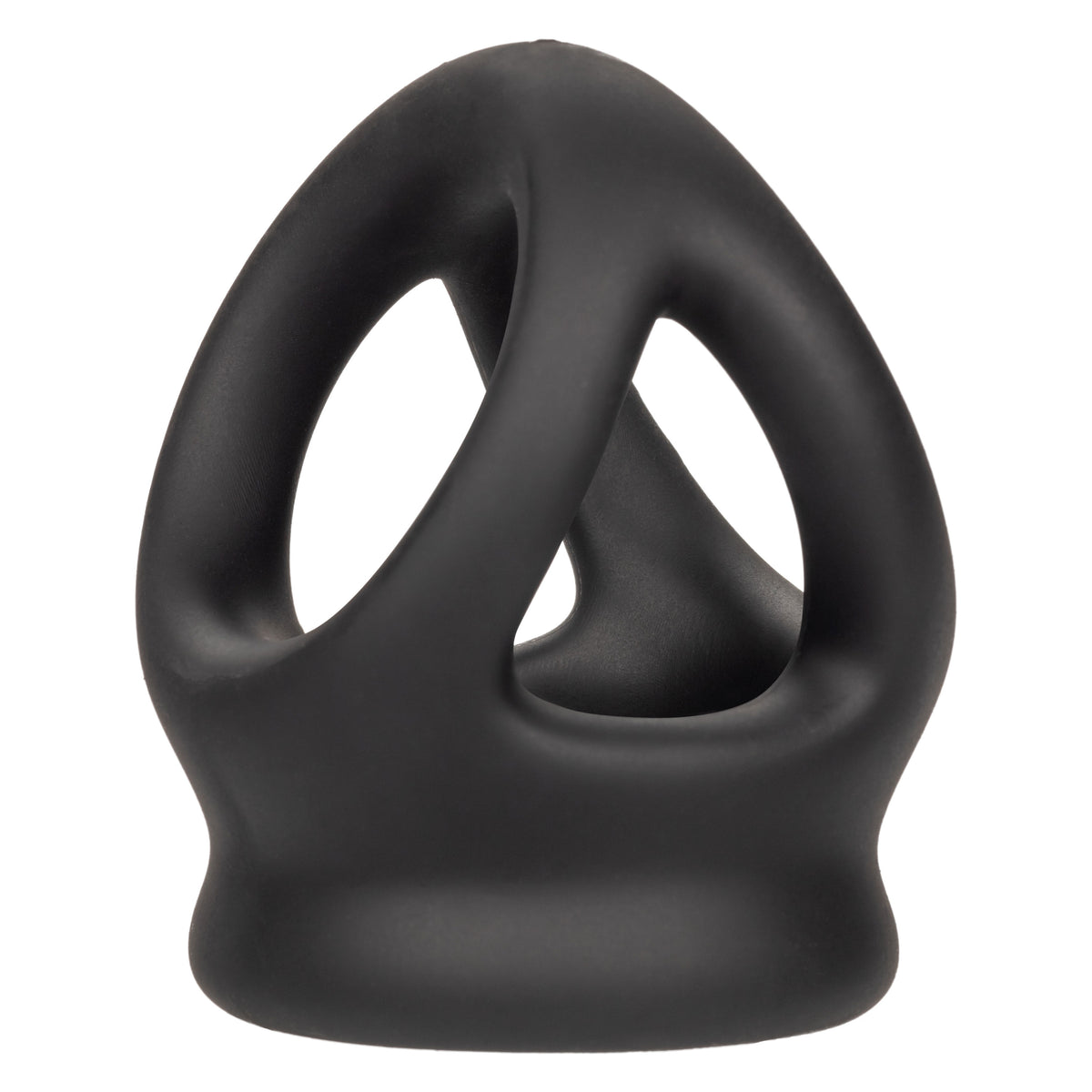 Alpha Liquid Silicone Dual Cage and Ring Black Stretchy Enhancer Cock Ring > Cock Ring > Sling