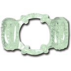 Glow in the Dark Stretchy Double Vibrating Cock Ring > Cock Ring > Vibrating