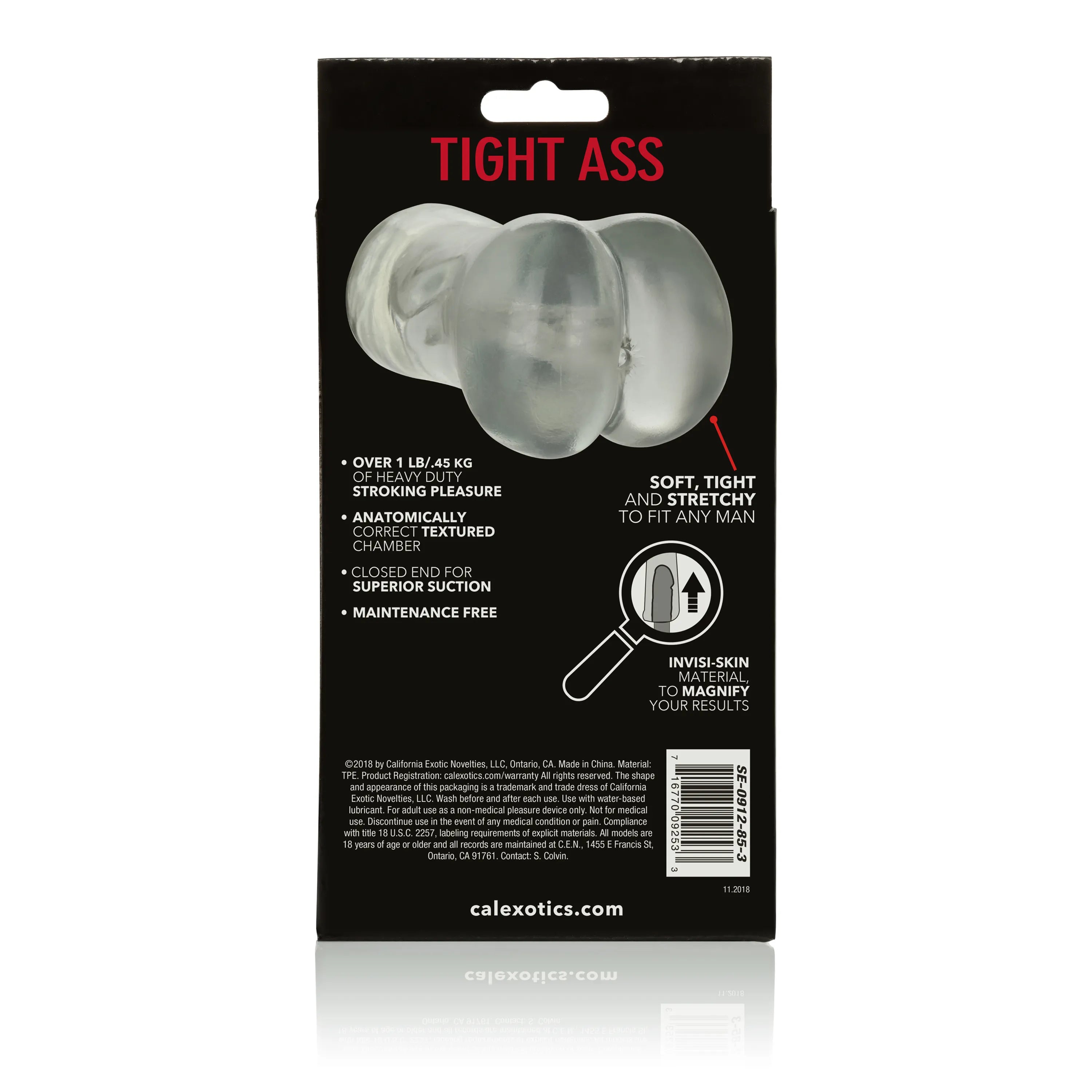 Stroke It Tight Ass – Double-Ended Stroker Sleeve Clear > Sex Toys For Men > Masturbators > Manual