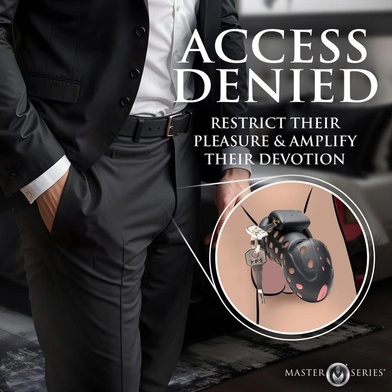 Lock Down Chastity Cage for Men Adjustable Size with Secure Locking Mechanism Secondary image