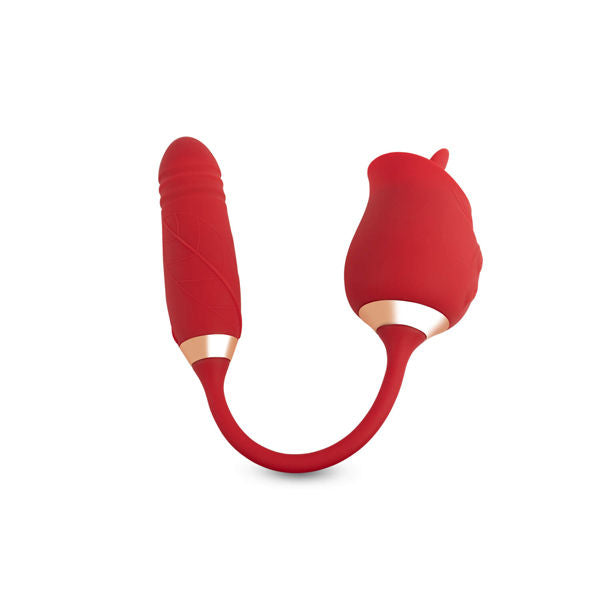 Lotus Double-Ended Vibrator with Bullet and Tongue Stimulator > Sex Toys For Ladies > Clitoral Vibrators and Stimulators
