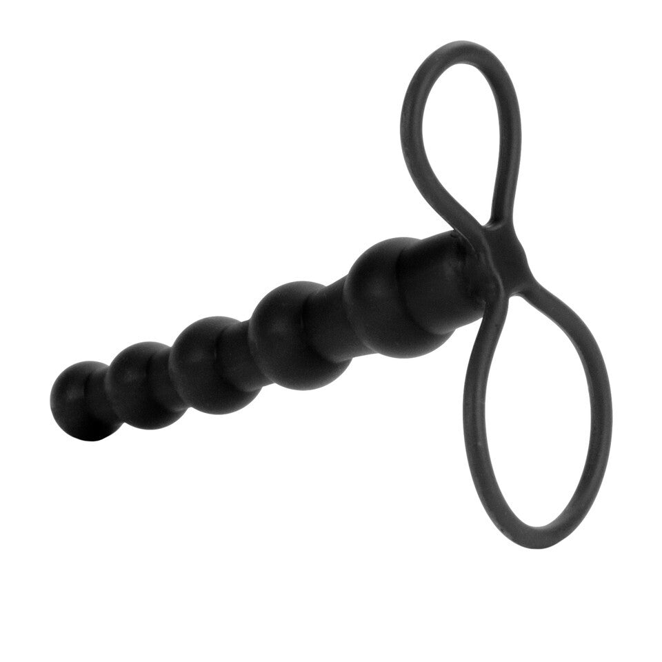 Love Rider Beaded Dual Black 5.75" Penetrator > Anal Range > Anal Probes