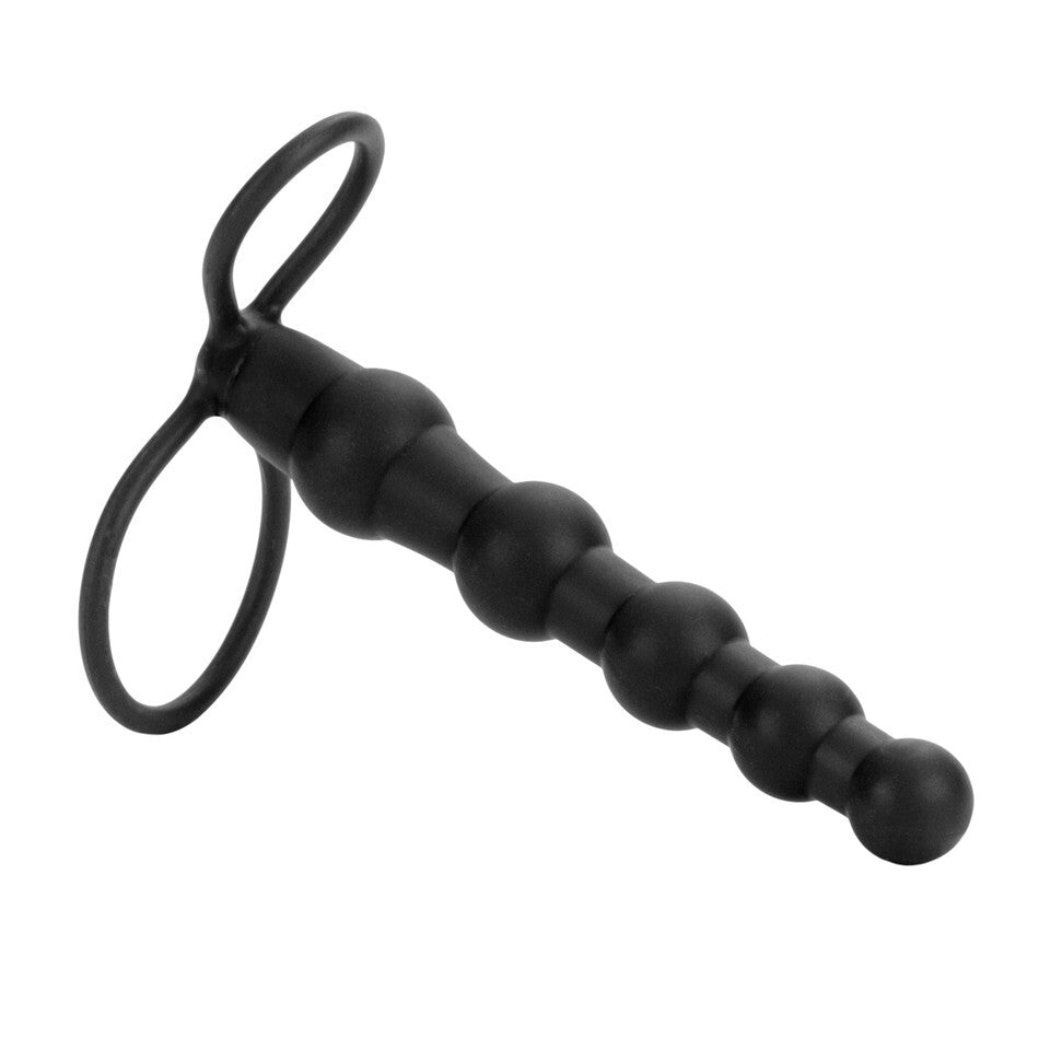 Love Rider Beaded Dual Black 5.75" Penetrator > Anal Range > Anal Probes