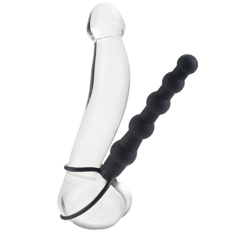 Love Rider Beaded Dual Black Penetrator ANAL TOYS